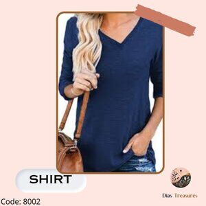 Women SHIRT Blue - Rayonne